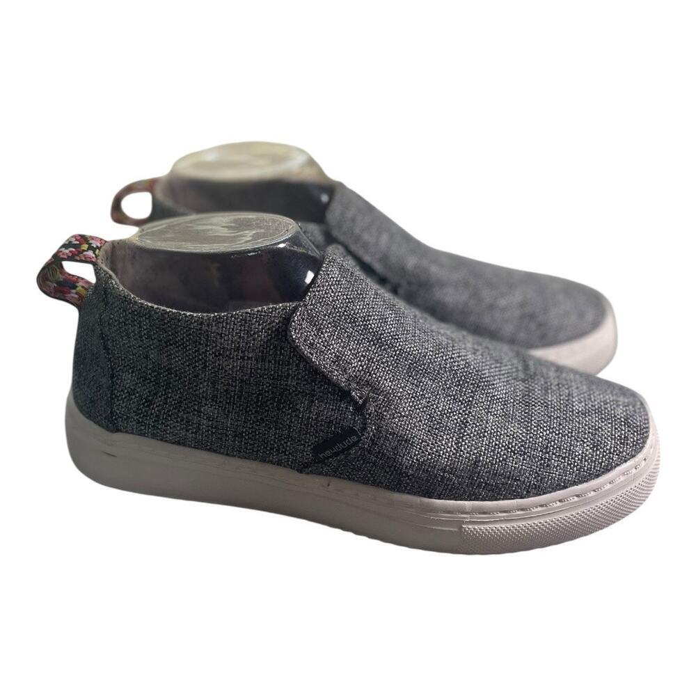 Hey Dude Women’s Peyton Linen Gray Canvas Tribal Slip On Sneakers Size-8